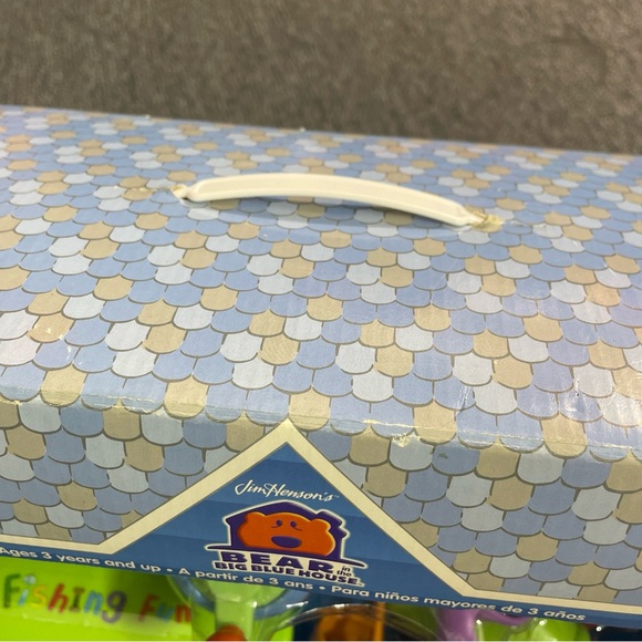 Vtg Disney Bear In The Big Blue House Fishing Set Toy Tackle Box Pole 1990s - Picture 9 of 16